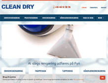 Tablet Screenshot of cleandry.dk